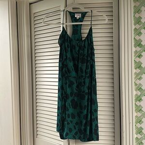 Parker green and black dress